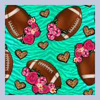 American Football Roses And Hearts Seamless Pattern Long Sleeve Tee | Teevron