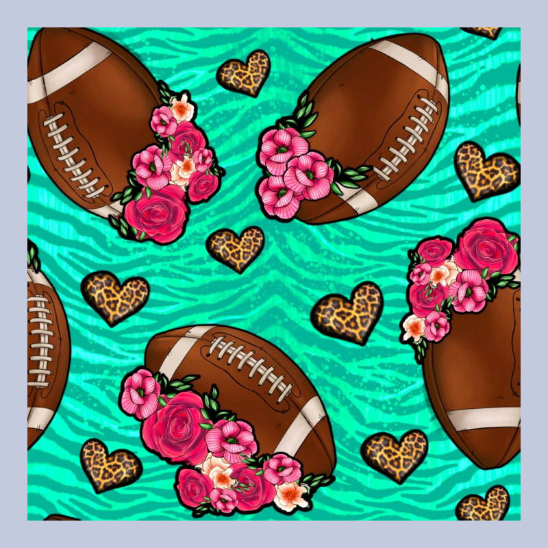 American Football Roses And Hearts Seamless Pattern Long Sleeve Tee by BundleAndBundleShop | Teevron