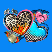 Western Leopard  Racing  Hearts Zipper Hoodie | Teevron
