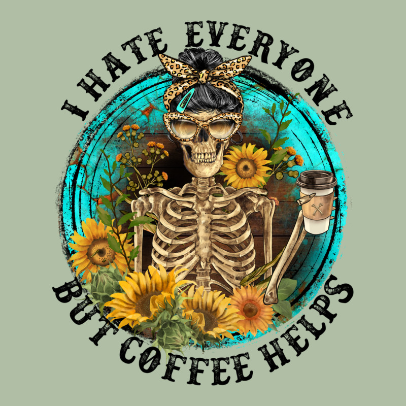 I Hate Everyone But Coffee Helps Urban Heavy Tee by FaDigitalArtStudio | Teevron
