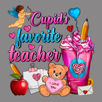 Cupid's Favorite Teacher Valentine's Day Frappe Vintage Tee | Teevron