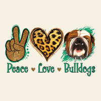 Peace Love Bulldog Vintage Tee | Teevron