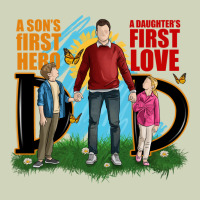 A Sons First Hero A Daughters First Love Heavyweight Hoodie | Teevron