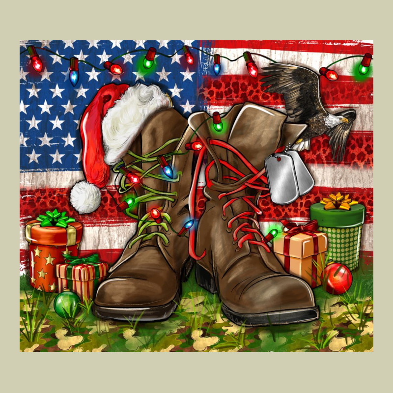 Army Veteran Boots Christmas Tumbler 4th Of July Heavy Core Tee by HowdyJamesFarm | Teevron