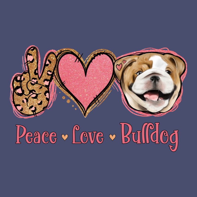 Peace Love Bulldog Vintage Tee by Jasminsmagicworld | Teevron
