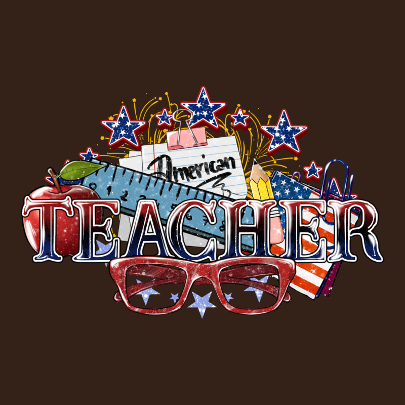 American Teacher 4th Of July Heavy Core Tee by HowdyJamesFarm | Teevron