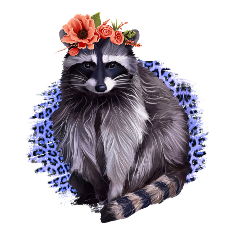 Classy But A Little Thrashy Racoon With Flowers Premium Tee by Jasminsmagicworld | Teevron