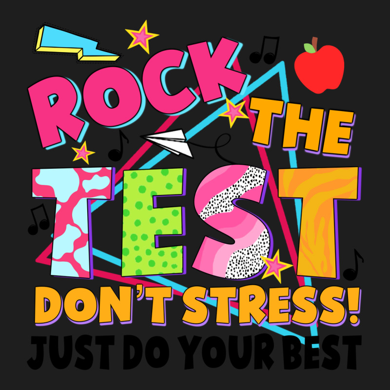 Rock The Test Don't Stress! Just Do Your Best Heavyweight Hoodie by JahusDesignShop | Teevron