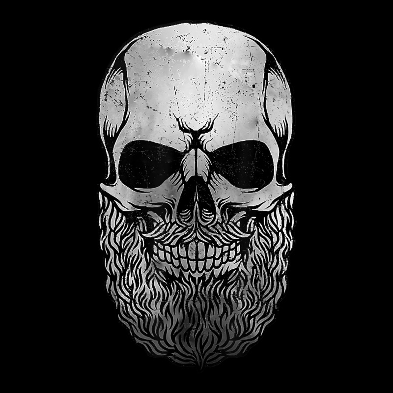 Creepy Bald And Bearded Skull For Halloween & Skeletons Fans T Shirt Urban Hoodie by baoMotion | Teevron