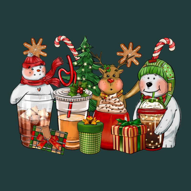 Christmas Polar Bear Reindeer And Snowman Coffee C Classic Tee by CowGirlArtShop | Teevron