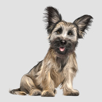Skye Terrier Dog Illustrations Premium Hoodie | Teevron