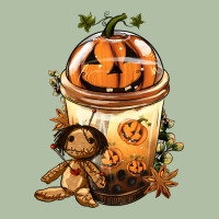 Halloween Jack O Lantern Bobba Cup Urban Heavy Tee | Teevron