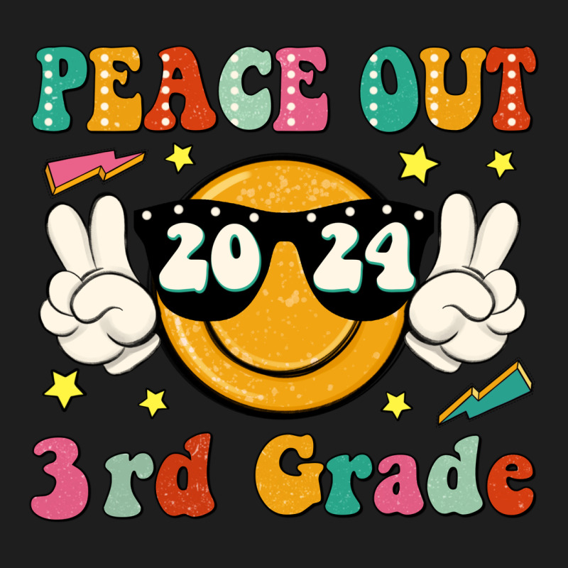 Peace Out 2024 3rd Grade Heavyweight Hoodie by JahusDesignShop | Teevron