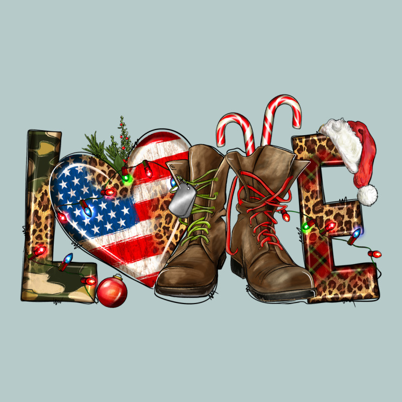 Army Christmas Love 4th Of July Heavy Core Tee by HowdyJamesFarm | Teevron
