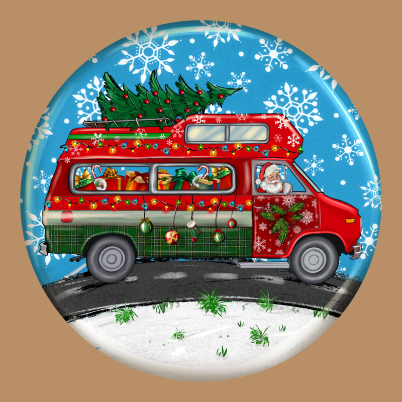 Santa Claus With Retro Van  Christmas Ornament Vintage Hoodie by BundleAndBundleShop | Teevron