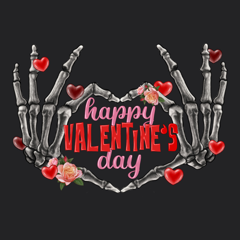 Happy Valentine's Day Skeleton Hands Vintage Tee by FaDigitalArtStudio | Teevron
