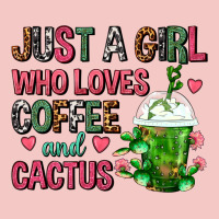 Just A Girl Who Loves Coffee And Cactus Frappe Urban Heavy Tee | Teevron