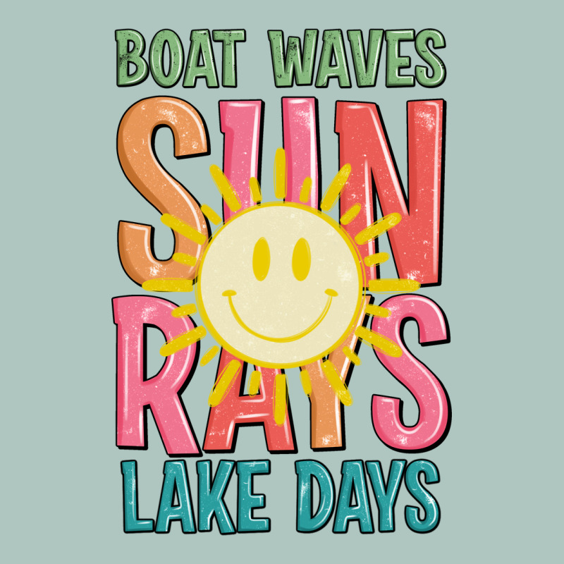 Boat Waves Sun Rays Lake Days Premium Sweatshirt by JahusDesignShop | Teevron