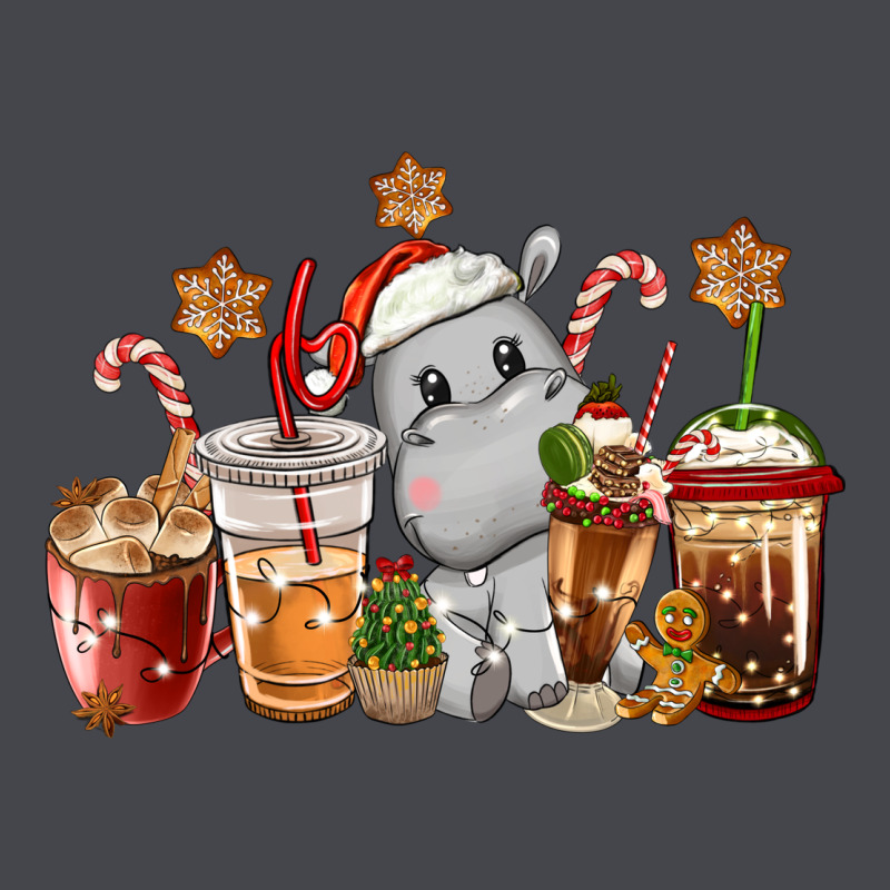Hippopotamus Coffee Cups Christmas Classic Tee by CowGirlArtShop | Teevron