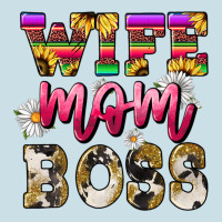 Wife Mom Boss Daisy Mother's Day Ladies Tee | Teevron