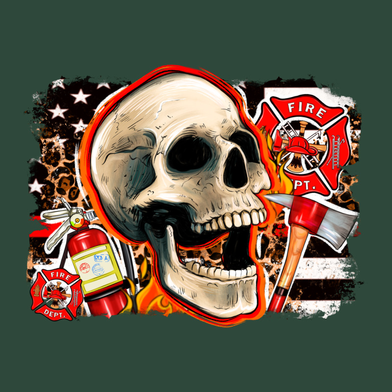 Firefighter Skull Zipper Hoodie by AdoDesignShop | Teevron