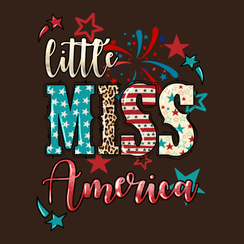 Little Miss America 4th Of July Heavy Core Tee by HowdyJamesFarm | Teevron