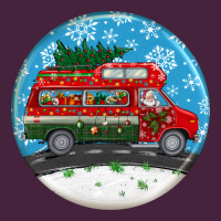 Santa Claus With Retro Van  Christmas Ornament Long Sleeve Tee | Teevron