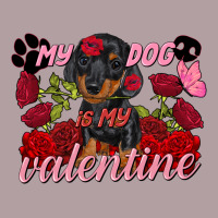 My Dog Is My Valentine Valentine's Day Vintage Hoodie | Teevron
