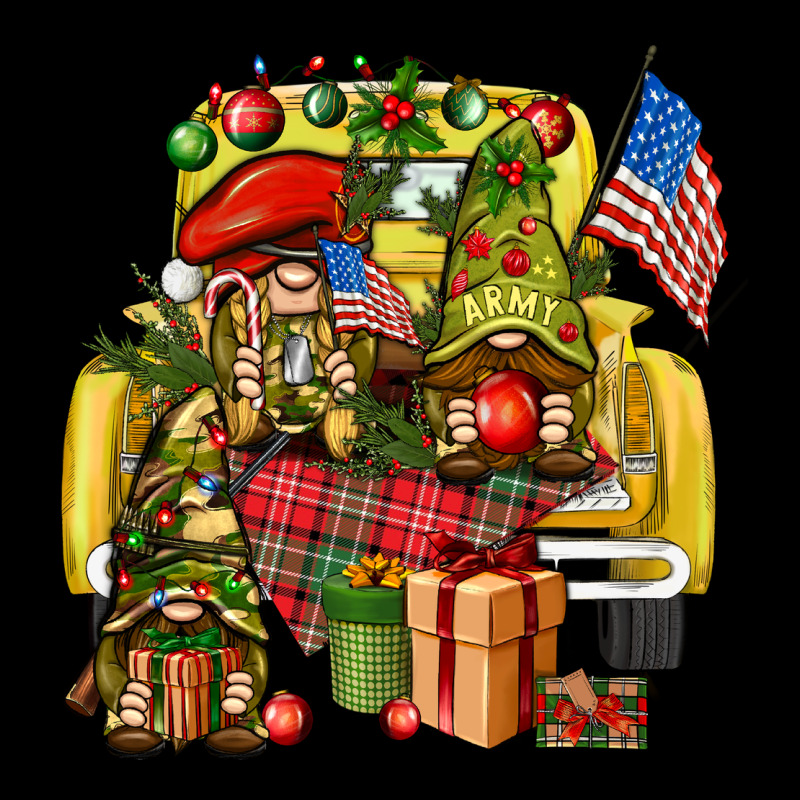 Christmas Army Gnomes Truck 4th Of July Heavy Core Tee by HowdyJamesFarm | Teevron