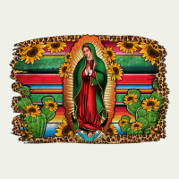 Lady Of Guadalupe Serape Background Urban Heavy Tee | Teevron