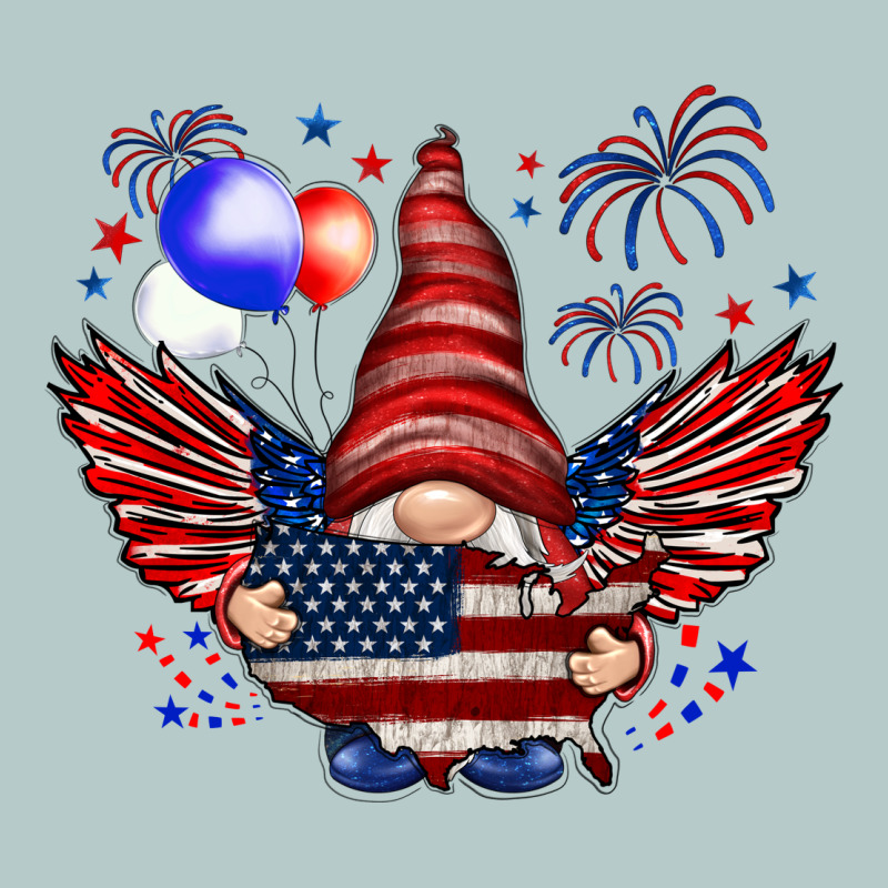 Gnome With 4th Of July Elements Heavy Core Tee by HowdyJamesFarm | Teevron