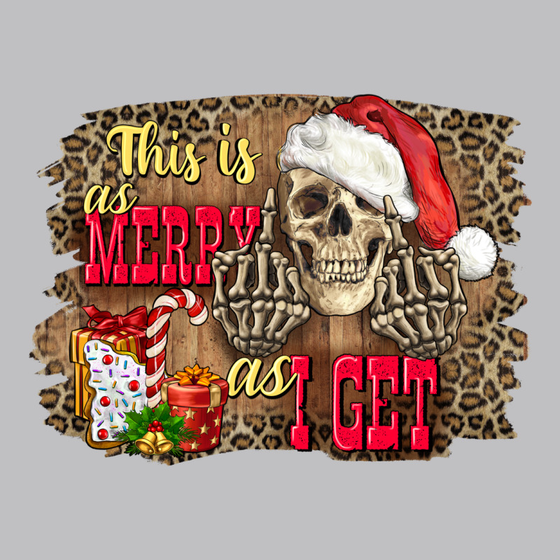 This Is As Merry As I Get Skull Long Sleeve Tee by FaDigitalArtStudio | Teevron