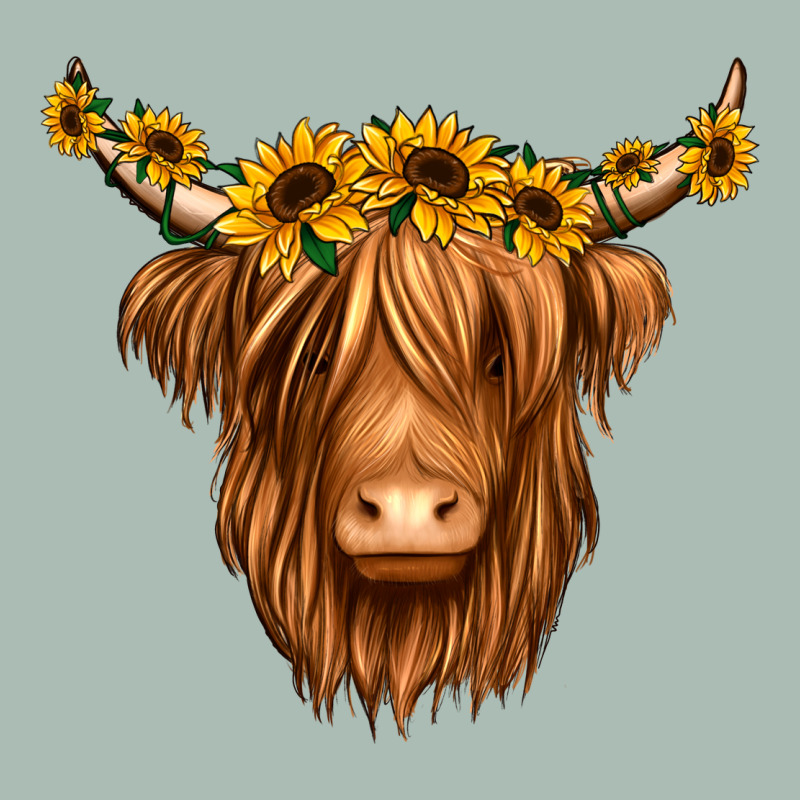Sunflower Headband Highland Cow Classic Tee by Jasminsmagicworld | Teevron