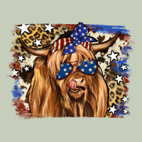 4th Of July Highland Cattle Long Sleeve Tee | Teevron