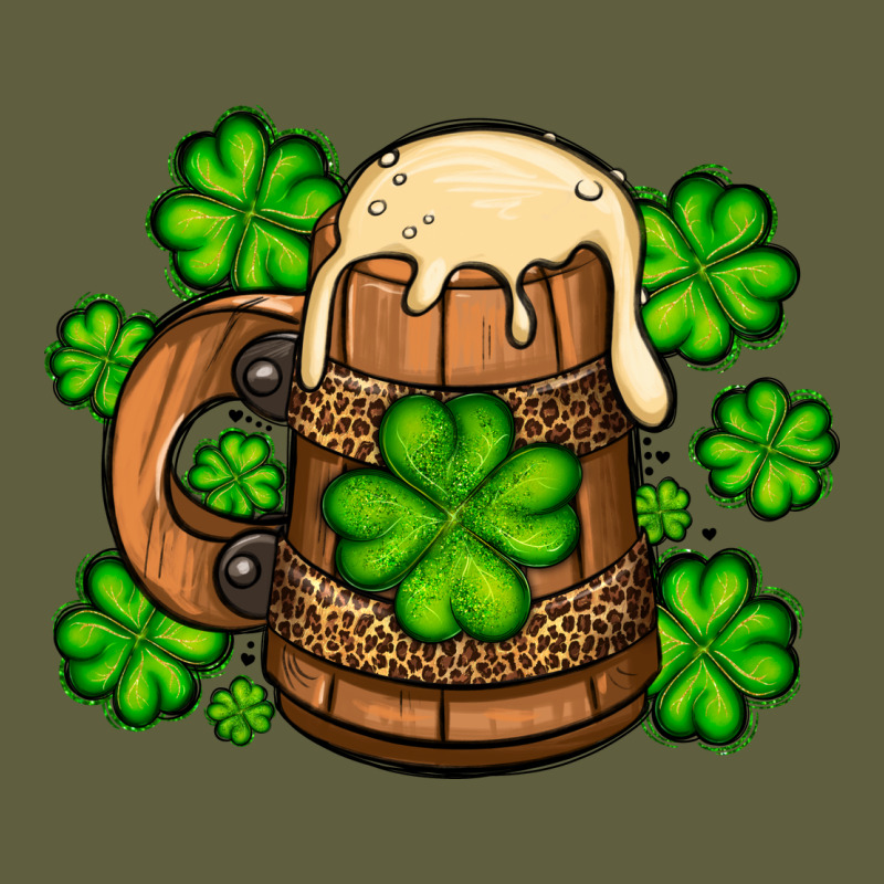 St. Patrick's Beer And Shamrock Vintage Tee by OliviaCreatesArt | Teevron