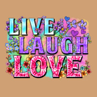Live Laugh Love Hippie Valentine's Day Vintage Tee | Teevron