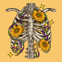 Mardi Gras Chest Sunflowers Skeleton Vintage Hoodie | Teevron