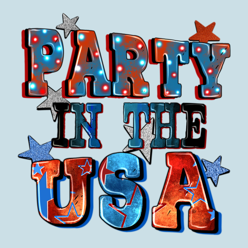 Party In The Usa 4th Of July Ladies Tee by CowGirlArtShop | Teevron
