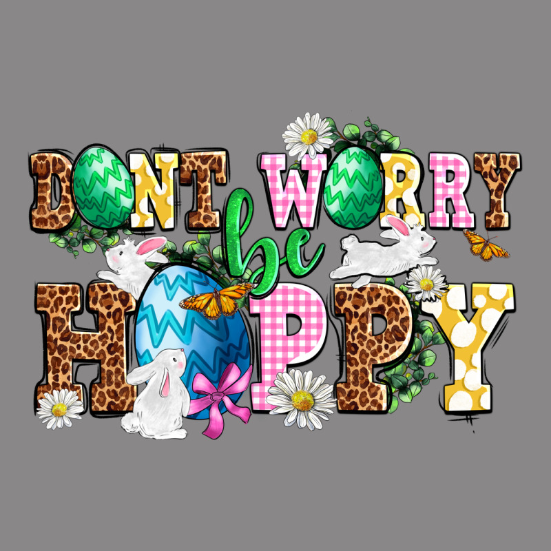Easter Day Don't Worry Be Hoppy Vintage Tee by OliviaCreatesArt | Teevron