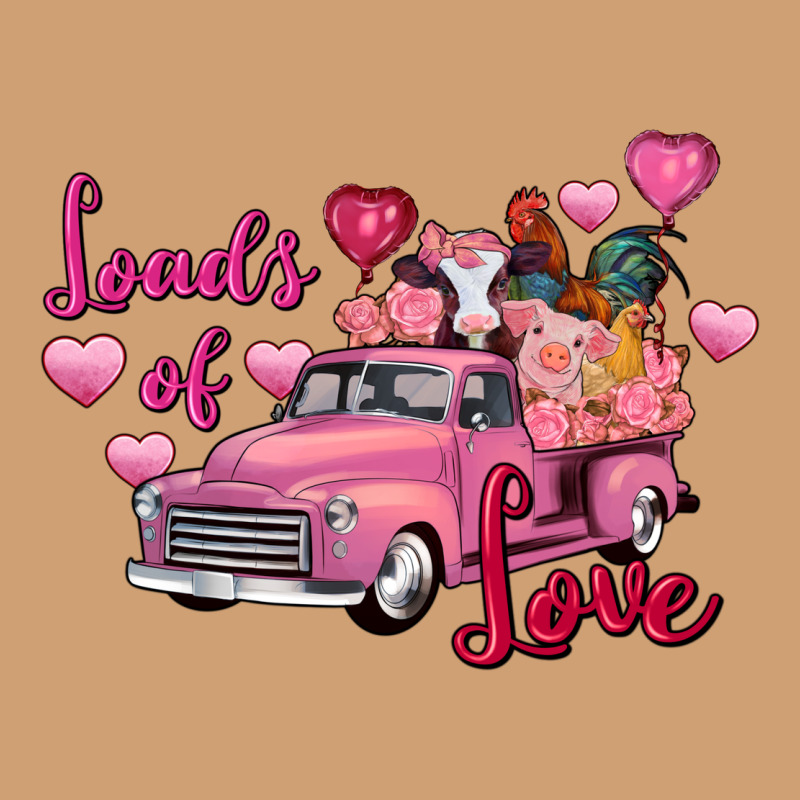 Loads Of Love Valentine's Day Farm Truck Vintage Tee by FaDigitalArtStudio | Teevron