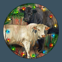 Christmas Charolais Bull And Black Angus Bull Urban Heavy Tee | Teevron