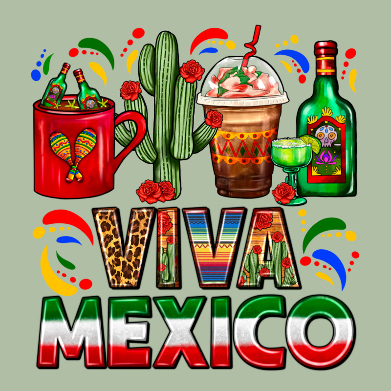 Viva Mexico Coffee Cups With Cactus And Tequila Urban Heavy Tee by FaDigitalArtStudio | Teevron