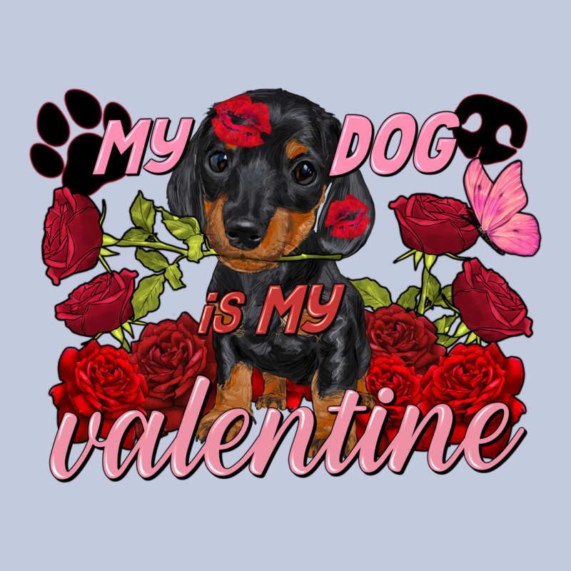 My Dog Is My Valentine Valentine's Day Long Sleeve Tee by FaDigitalArtStudio | Teevron