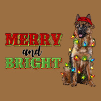 Merry And Bright German Shepherd Vintage Tee | Teevron