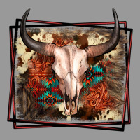Western Bull Skull Vintage Hoodie | Teevron