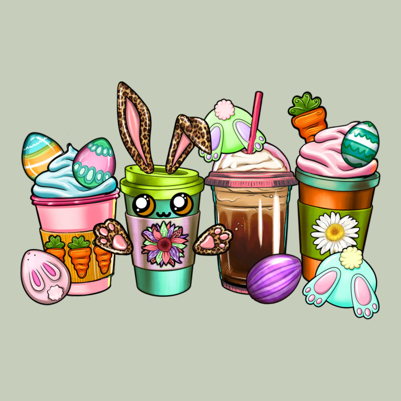 Easter Coffee Cups Easter Day Ladies Tee by CowGirlArtShop | Teevron