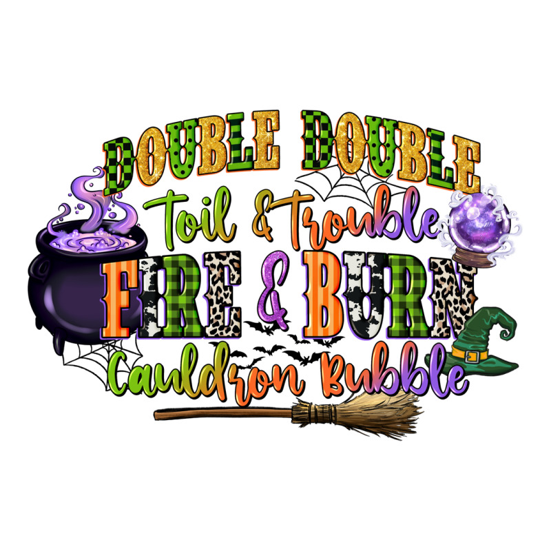 Double Double Toil And Trouble Fire And Burn Cauld Premium Tee by CowGirlArtShop | Teevron
