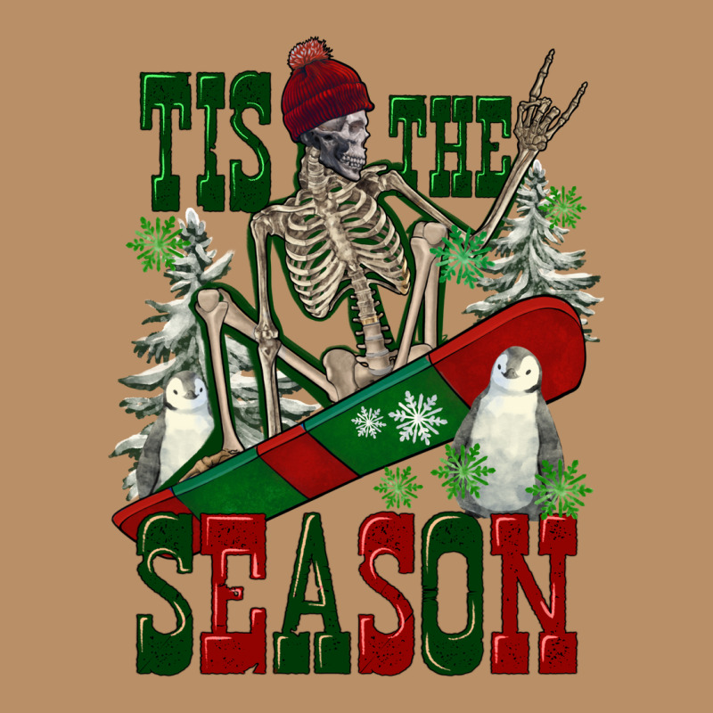 Tis The Season Skeleton Snowboard Vintage Hoodie by FaDigitalArtStudio | Teevron