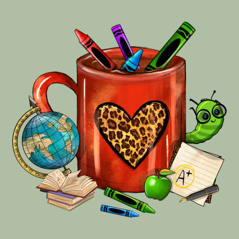 Teacher Crayons Coffee Mug Urban Heavy Tee by FaDigitalArtStudio | Teevron
