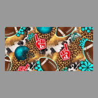 American  Football With Turquoise License Plate Vintage Hoodie | Teevron
